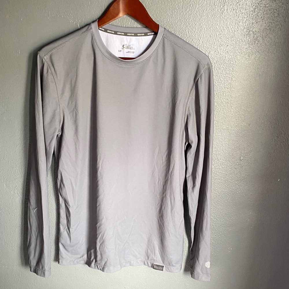 Columbia Men's Light Gray Long Sleeve Tee